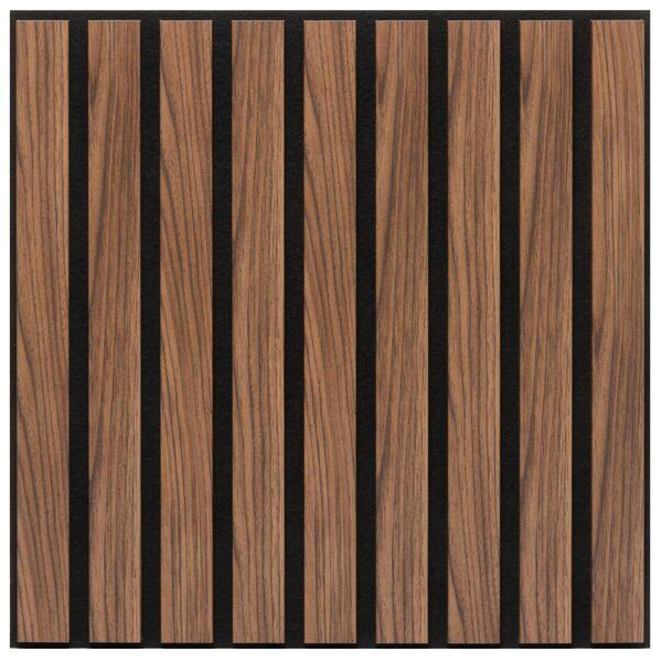 Decowall Acoustic Tile Walnoot 50x50 cm, 4 stuks