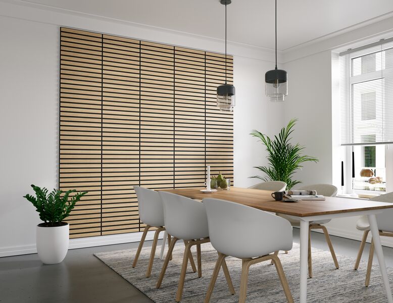 Decowall Acoustic Tile Natuur Eiken 50x50 cm, 4 stuks